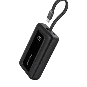 Anker Zolo Power Bank 10000mAh 30W with Built-In USB-C Cable – A1688