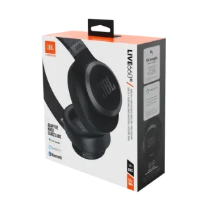 JBL Live 660NC – Wireless Over-Ear Noise Cancelling Headphones – Black