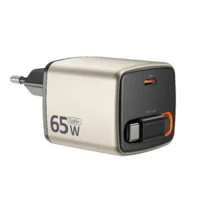 Micropack 65W GaN Fast Charging Wall Charger with Retractable Cable – MWC-265